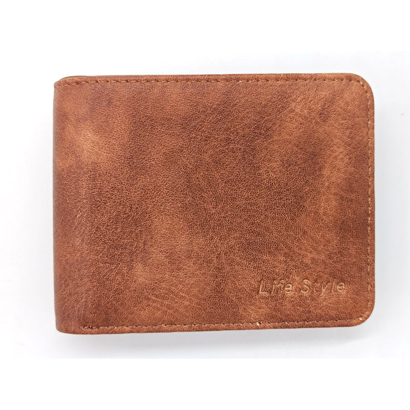 Casual Style PU bifold lompakot miehille