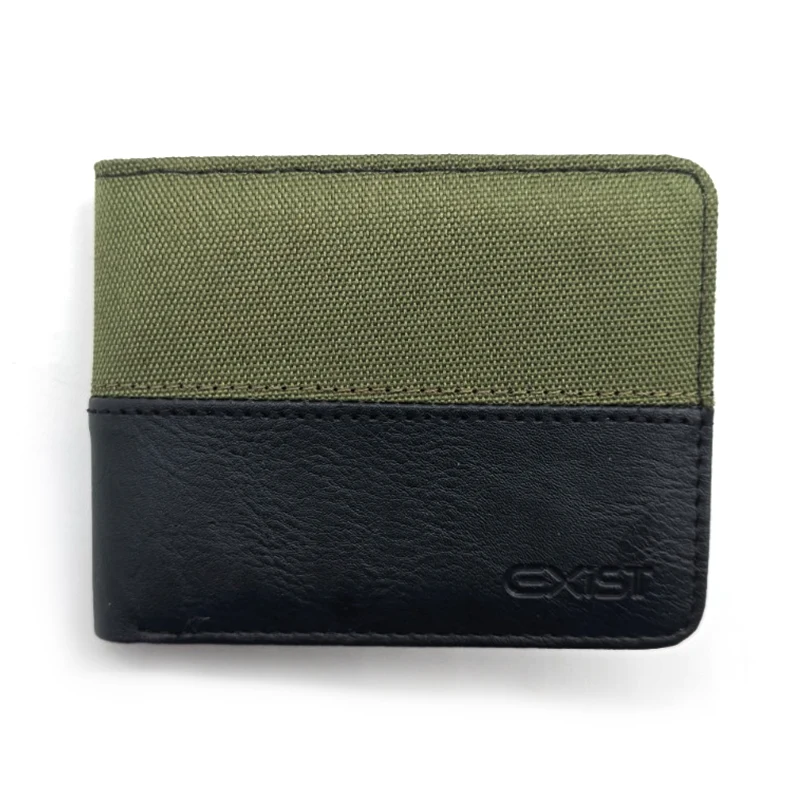 Polyesterin sekoitettu Pu Bifold -lompakot miehille