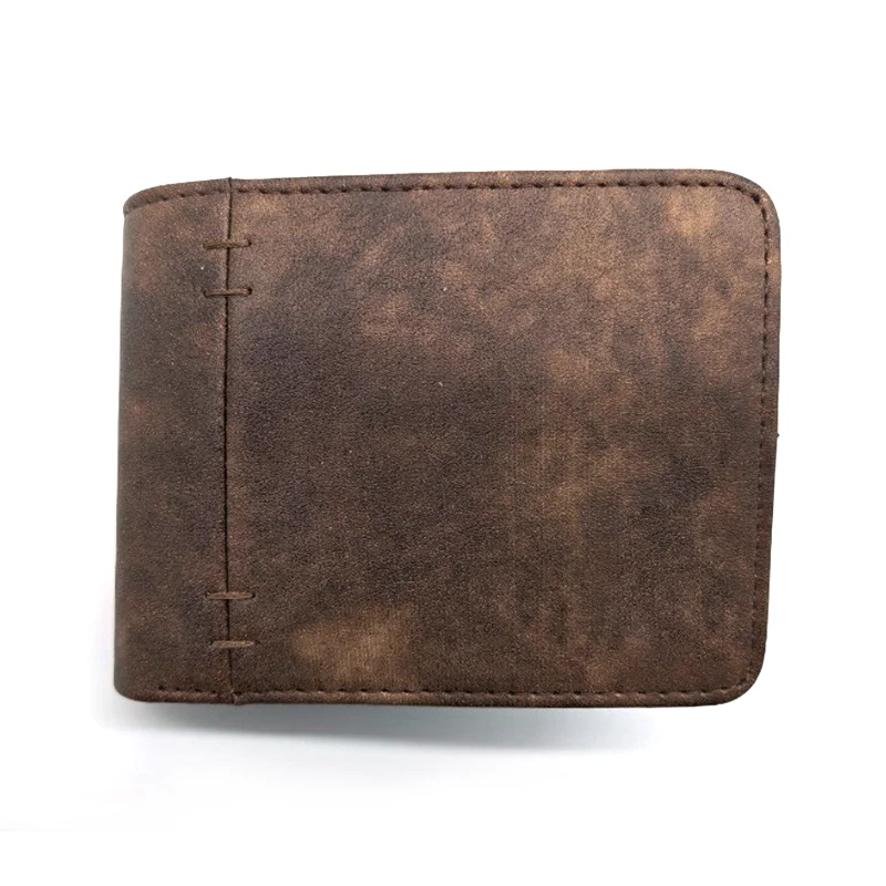 Vintage -tyylinen Pu Bifold -lompakot miehille